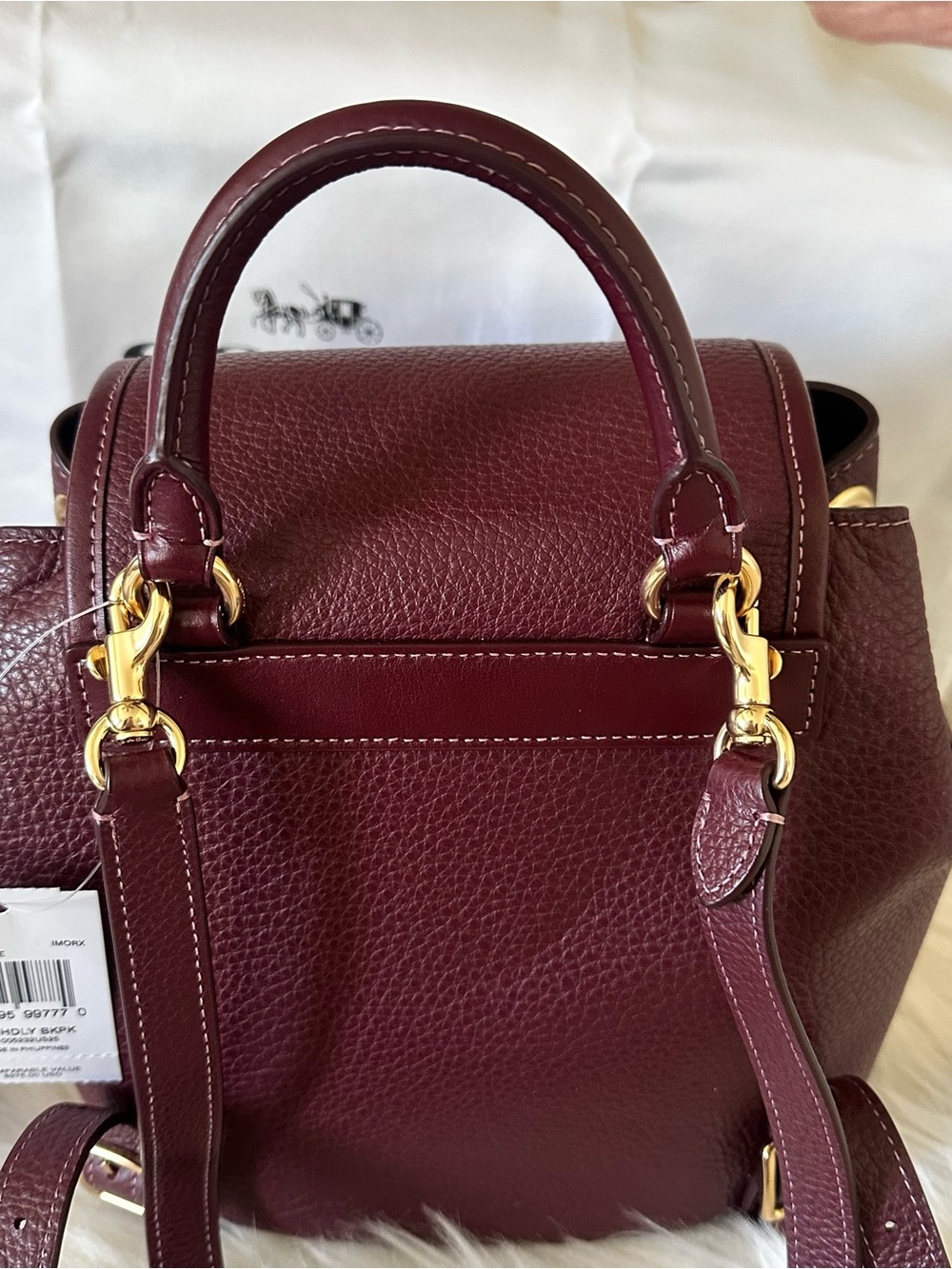 Coach Hadley Backpack with matching wristlet & card wallet - Picture 6 of 7